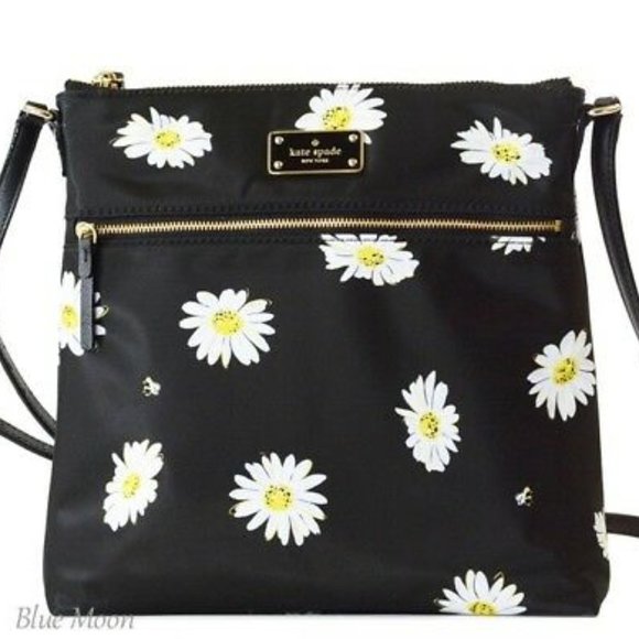 kate spade Handbags - Kate Spade Floral Daisy Black Crossbody